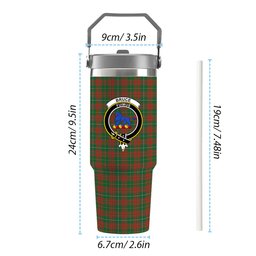 ScotsTee Shop Scottish Bruce Hunting Ancient Crest Tartan Flip Straw Tumbler 20oz 30oz