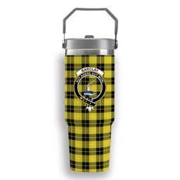 ScotsTee Shop Scottish Barclay Dress Modern Crest Tartan Flip Straw Tumbler 20oz 30oz