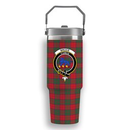 ScotsTee Shop Scottish Bruce New Modern Crest Tartan Flip Straw Tumbler 20oz 30oz