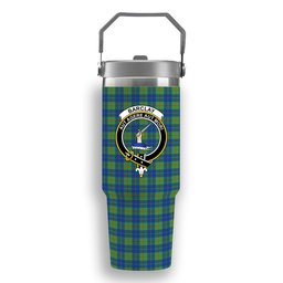 ScotsTee Shop Scottish Barclay Hunting Ancient Crest Tartan Flip Straw Tumbler 20oz 30oz