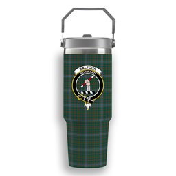ScotsTee Shop Scottish Balfour Hunting Modern Crest Tartan Flip Straw Tumbler 20oz 30oz