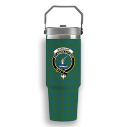 ScotsTee Shop Scottish Barclay Hunting Ancient Clan Crest Tartan Flip Straw Tumbler 20oz 30oz