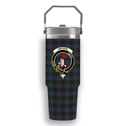 ScotsTee Shop Scottish Brodie Hunting Modern Crest Tartan Flip Straw Tumbler 20oz 30oz