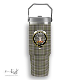 ScotsTee Shop Scottish Burns Check Crest Tartan Flip Straw Tumbler 20oz 30oz