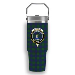 ScotsTee Shop Scottish Barclay Crest Tartan Flip Straw Tumbler 20oz 30oz
