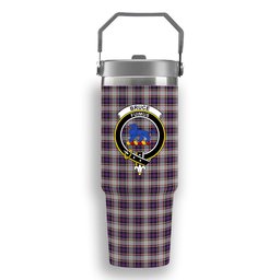 ScotsTee Shop Scottish Bruce of Kinnaird Dress (Dance) Crest Tartan Flip Straw Tumbler 20oz 30oz