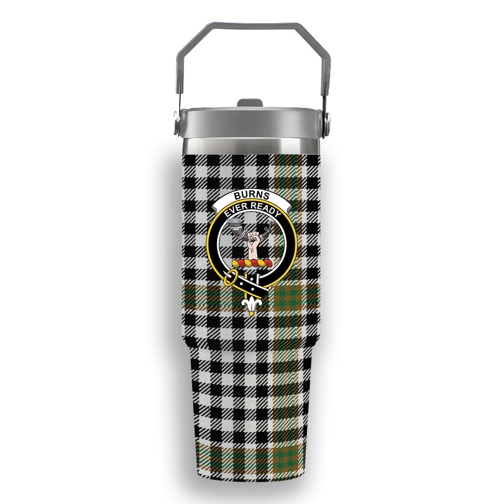 ScotsTee Shop Scottish Burns Check Ancient Crest Tartan Flip Straw Tumbler 20oz 30oz
