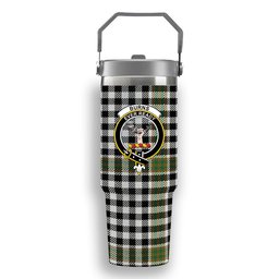 ScotsTee Shop Scottish Burns Check Ancient Crest Tartan Flip Straw Tumbler 20oz 30oz