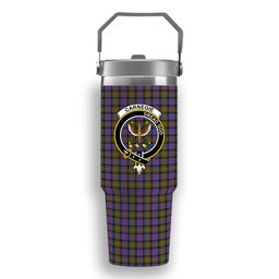 ScotsTee Shop Scottish Carnegie Ancient Crest Tartan Flip Straw Tumbler 20oz 30oz
