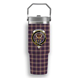 ScotsTee Shop Scottish Carnegie Crest Tartan Flip Straw Tumbler 20oz 30oz