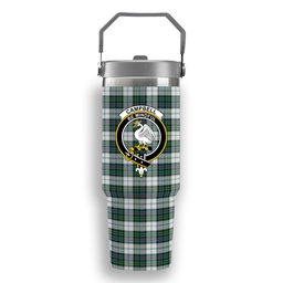 ScotsTee Shop Scottish Campbell of Cawdor Dress Ancient Crest Tartan Flip Straw Tumbler 20oz 30oz
