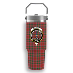 ScotsTee Shop Scottish Dalzell Ancient Crest Tartan Flip Straw Tumbler 20oz 30oz