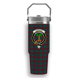 ScotsTee Shop Scottish Christie, Keith & Family Crest Tartan Flip Straw Tumbler 20oz 30oz