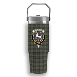 ScotsTee Shop Scottish Cochrane Hunting (1) Crest Tartan Flip Straw Tumbler 20oz 30oz