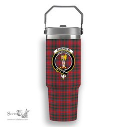 ScotsTee Shop Scottish Chisholm Artifact Modern Crest Tartan Flip Straw Tumbler 20oz 30oz