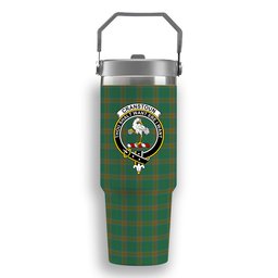 ScotsTee Shop Scottish Cranstoun Ancient Crest Tartan Flip Straw Tumbler 20oz 30oz