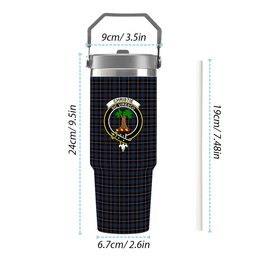 ScotsTee Shop Scottish Christie (2016) Crest Tartan Flip Straw Tumbler 20oz 30oz