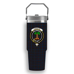 ScotsTee Shop Scottish Christie (2016) Crest Tartan Flip Straw Tumbler 20oz 30oz