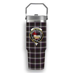 ScotsTee Shop Scottish Donald Dress Crest Tartan Flip Straw Tumbler 20oz 30oz