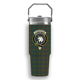 ScotsTee Shop Scottish Cunningham Hunting Ancient Crest Tartan Flip Straw Tumbler 20oz 30oz