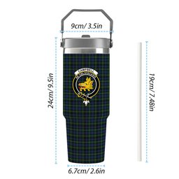 ScotsTee Shop Scottish Campbell of Argyll 01 Crest Tartan Flip Straw Tumbler 20oz 30oz