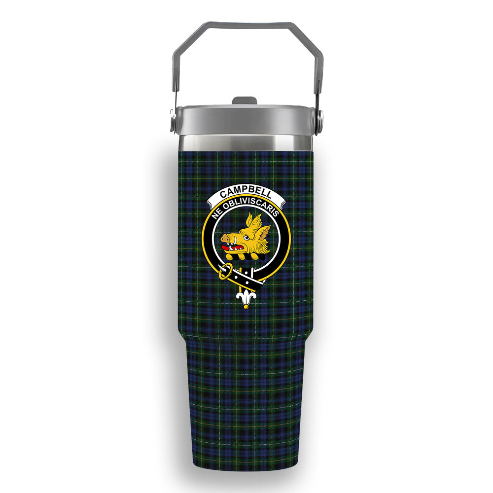 ScotsTee Shop Scottish Campbell of Argyll 01 Crest Tartan Flip Straw Tumbler 20oz 30oz