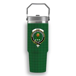 ScotsTee Shop Scottish Don (Tribe-of-Mar) Crest Tartan Flip Straw Tumbler 20oz 30oz