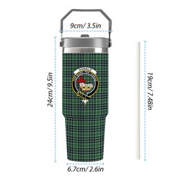 ScotsTee Shop Scottish Donald Lord of the Isles Hunting Modern Crest Tartan Flip Straw Tumbler 20oz 30oz
