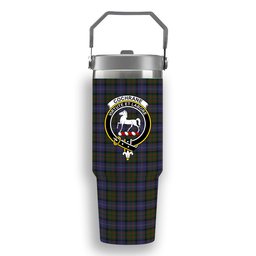 ScotsTee Shop Scottish Cochrane 1984 Crest Tartan Flip Straw Tumbler 20oz 30oz