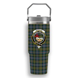 ScotsTee Shop Scottish Donald Ancient Crest Tartan Flip Straw Tumbler 20oz 30oz