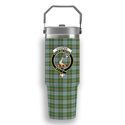 ScotsTee Shop Scottish Cooper Dress Dalgleish 2 Crest Tartan Flip Straw Tumbler 20oz 30oz