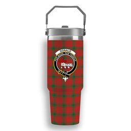 ScotsTee Shop Scottish Donald of Sleat Ancient Crest Tartan Flip Straw Tumbler 20oz 30oz