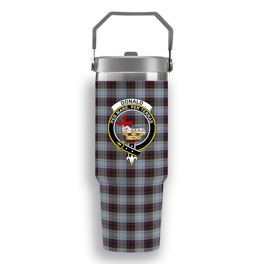 ScotsTee Shop Scottish Donald Dress Ancient Crest Tartan Flip Straw Tumbler 20oz 30oz