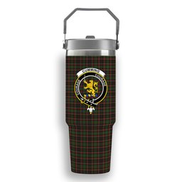 ScotsTee Shop Scottish Cumming Hunting Crest Tartan Flip Straw Tumbler 20oz 30oz