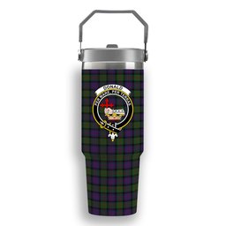 ScotsTee Shop Scottish Donald Crest Tartan Flip Straw Tumbler 20oz 30oz