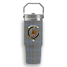 ScotsTee Shop Scottish Gladstone Ancient Crest Tartan Flip Straw Tumbler 20oz 30oz