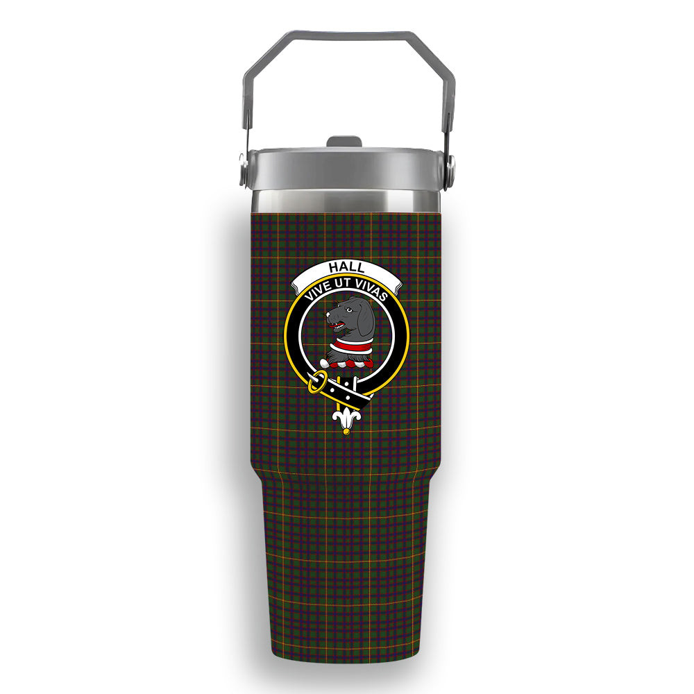 ScotsTee Shop Scottish Hall Crest Tartan Flip Straw Tumbler 20oz 30oz