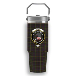 ScotsTee Shop Scottish Hall Crest Tartan Flip Straw Tumbler 20oz 30oz