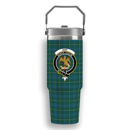 ScotsTee Shop Scottish Hay Hunting Crest Tartan Flip Straw Tumbler 20oz 30oz