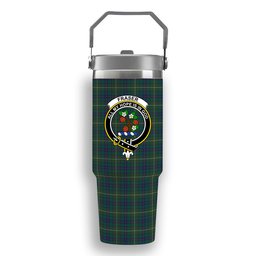 ScotsTee Shop Scottish Fraser Gathering Hunting Modern Crest Tartan Flip Straw Tumbler 20oz 30oz