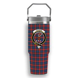 ScotsTee Shop Scottish Fraser of Lovat Modern Crest Tartan Flip Straw Tumbler 20oz 30oz