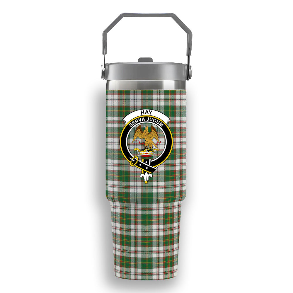 ScotsTee Shop Scottish Hay Dress Ancient Crest Tartan Flip Straw Tumbler 20oz 30oz