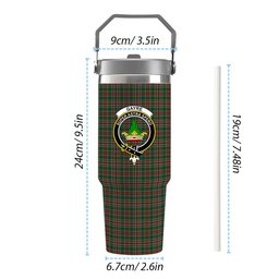 ScotsTee Shop Scottish Gayre Bodyguard 2 Crest Tartan Flip Straw Tumbler 20oz 30oz