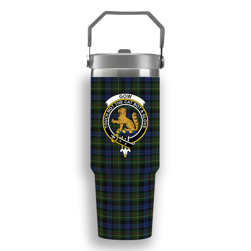 ScotsTee Shop Scottish Gow Hunting 2 Crest Tartan Flip Straw Tumbler 20oz 30oz