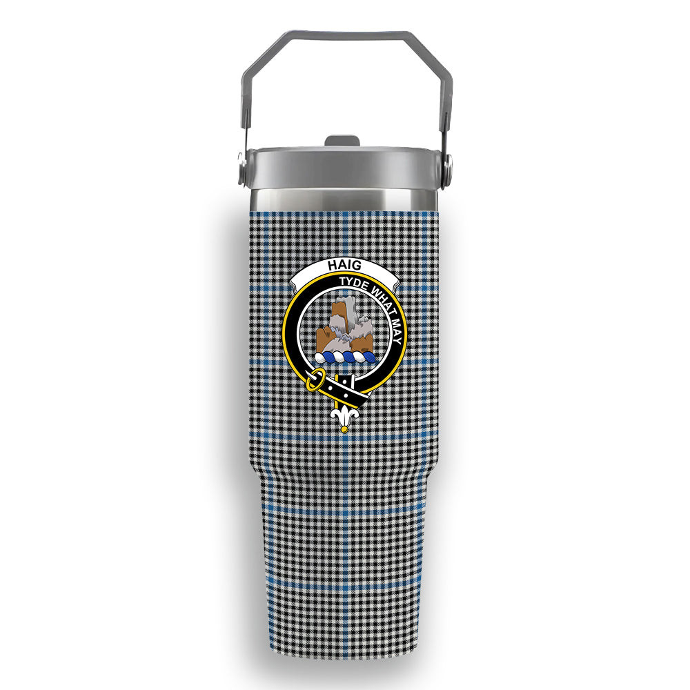 ScotsTee Shop Scottish Haig Ancient Crest Tartan Flip Straw Tumbler 20oz 30oz