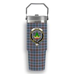 ScotsTee Shop Scottish Gayre Hunting Ancient Crest Tartan Flip Straw Tumbler 20oz 30oz