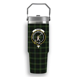ScotsTee Shop Scottish Gunn VS Crest Tartan Flip Straw Tumbler 20oz 30oz