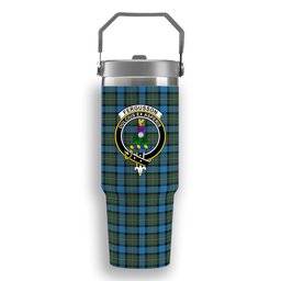 ScotsTee Shop Scottish Fergusson Ancient Crest Tartan Flip Straw Tumbler 20oz 30oz