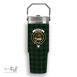 ScotsTee Shop Scottish Graham Crest Tartan Flip Straw Tumbler 20oz 30oz