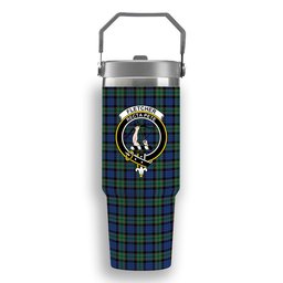 ScotsTee Shop Scottish Fletcher Ancient Crest Tartan Flip Straw Tumbler 20oz 30oz
